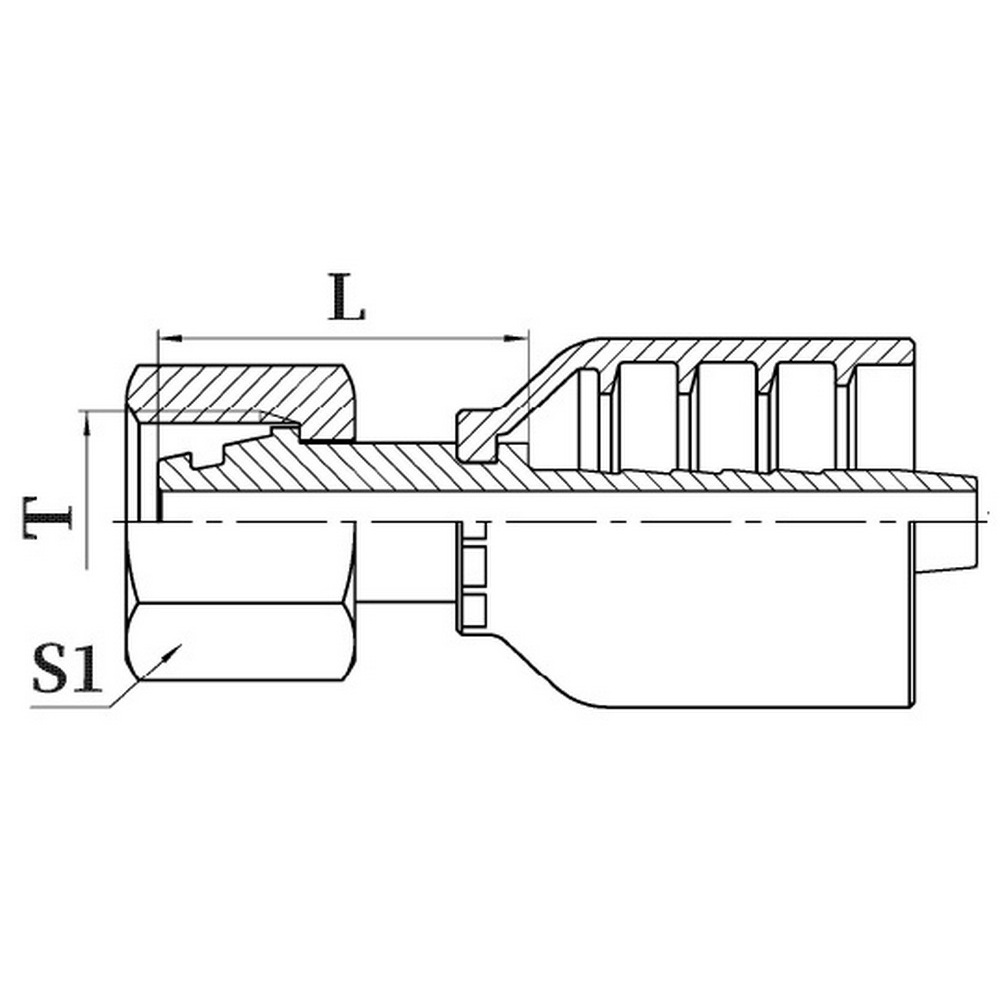HRH-DKOS(F)-DN10-20x1.5-12 Фитинг гидравлический DKO-S (Г) DN10 20x1.5 12